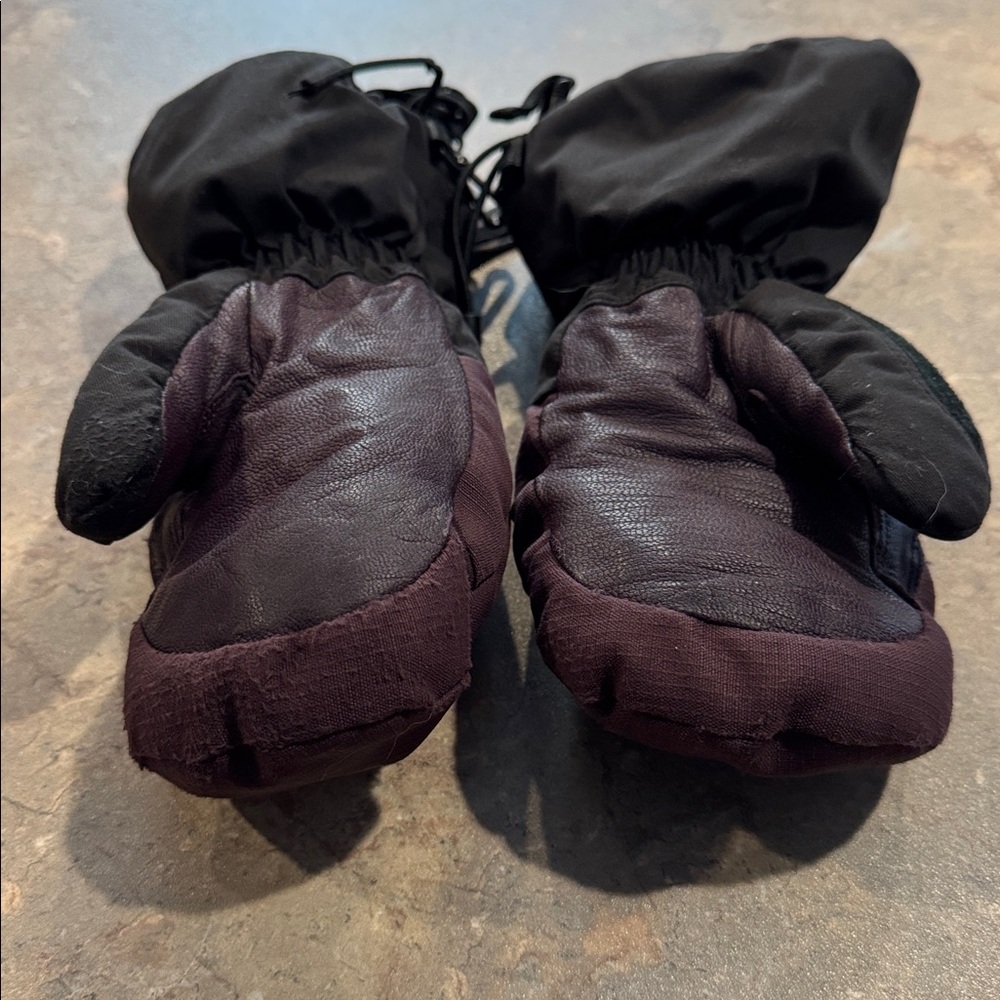 Black Diamond Black and Dark Purple Mittens - Picture 2 of 5